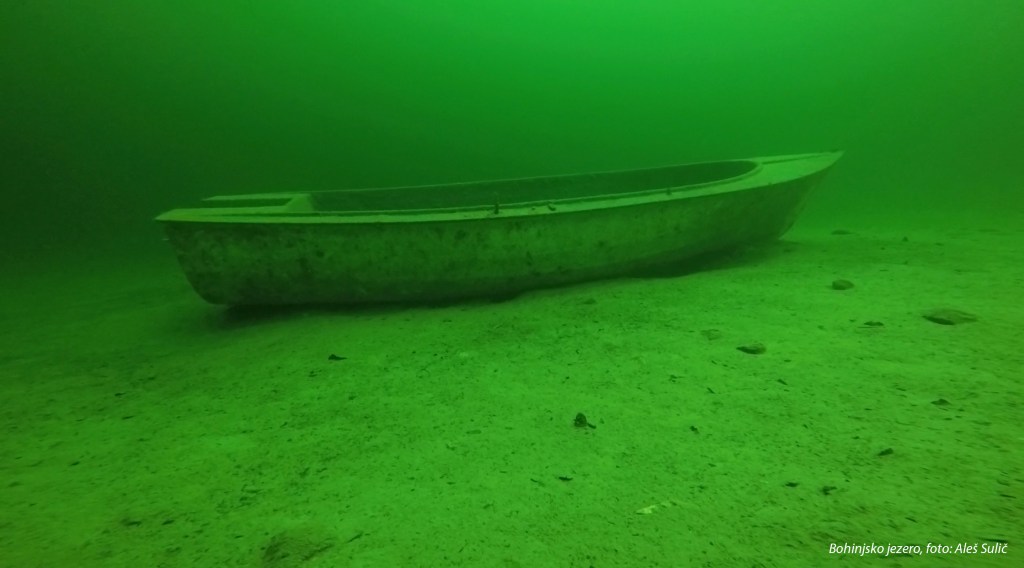 Bohinjsko jezero pod vodo